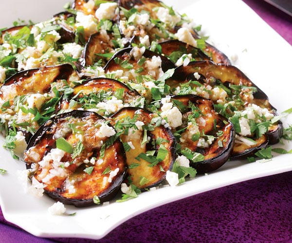 Spiced Eggplant Slices From the Barbecue